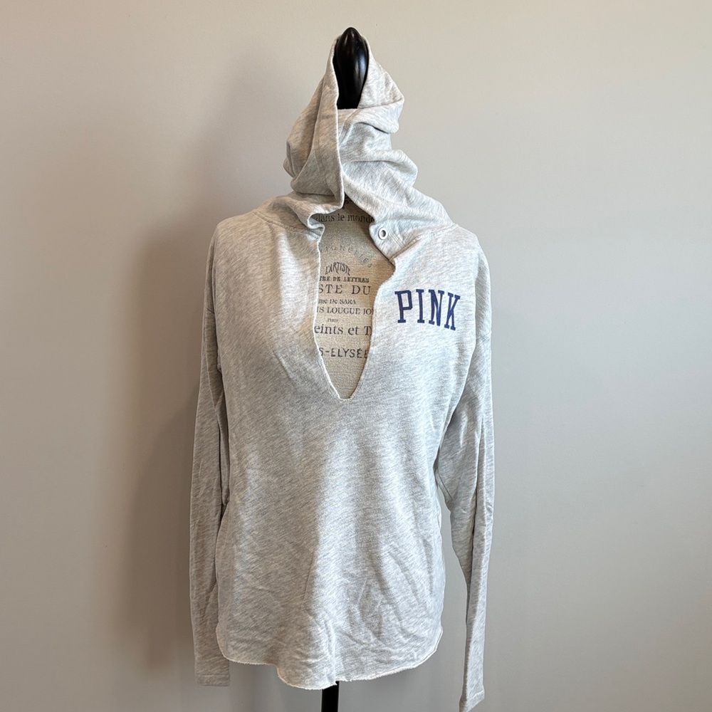 PINK Victoria's Secret Light Gray Hoodie NY Giants